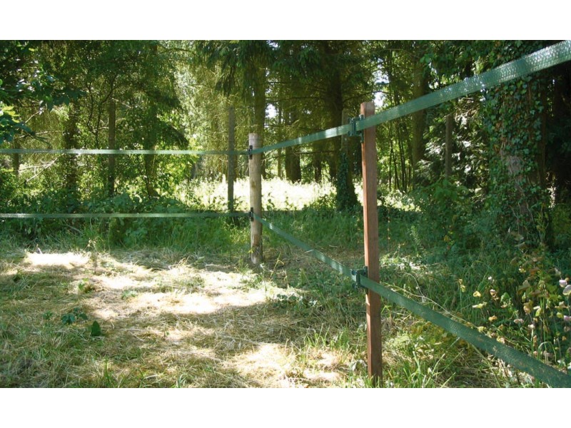 Ruban clôture électrique vert 4 cm 500 m - V4